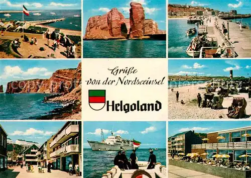 AK / Ansichtskarte Helgoland Anlegebruecke Strand  Helgoland