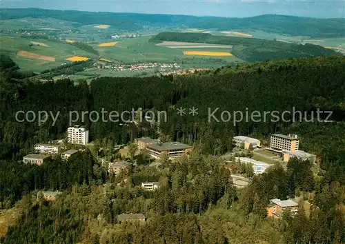 AK / Ansichtskarte Lippoldsberg Fliegeraufnahme Klinik und Rehazentrum  Lippoldsberg