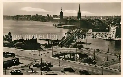AK / Ansichtskarte Stockholm Utsikt fran Katarinahissen Stockholm