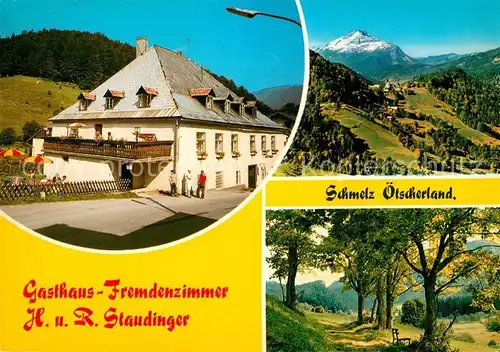 AK / Ansichtskarte Schmelz_Oesterreich Gasthaus Fremdenzimmer Staudinger Schmelz_Oesterreich