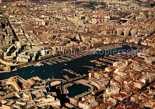 AK / Ansichtskarte Marseille_Bouches du Rhone Fliegeraufnahme  Marseille