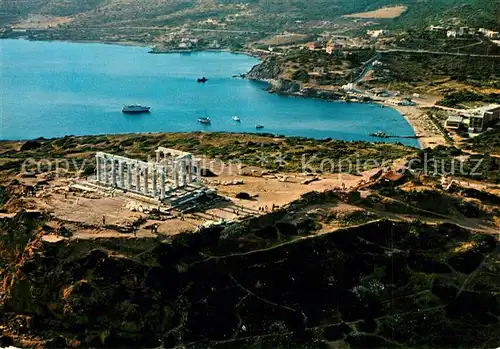 AK / Ansichtskarte Athen Fliegeraufnahme Tempel des Poseidon Athen