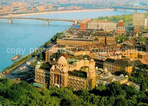 AK / Ansichtskarte Budapest Fliegeraufnahme Hotel Gellert Budapest