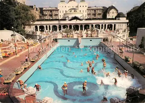 AK / Ansichtskarte Budapest Hotel Gellert Wellenbad Budapest