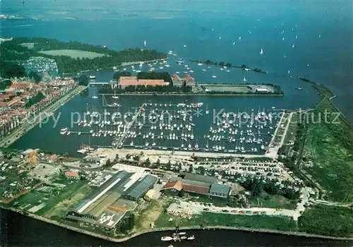 AK / Ansichtskarte Hoorn Fliegeraufnahme Segelyachthafen Hoorn