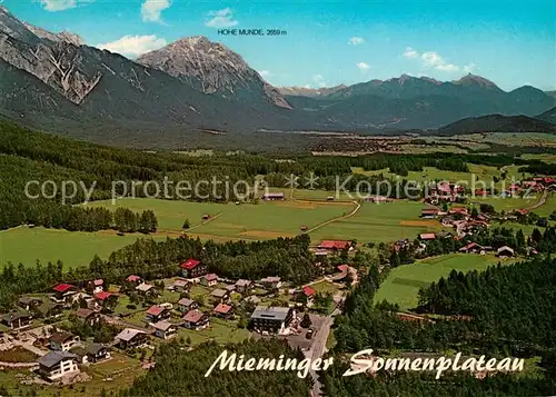 AK / Ansichtskarte Obsteig_Tirol Fliegeraufnahme Mieminger Sonnenplateau Obsteig_Tirol