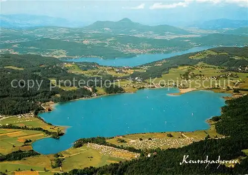 AK / Ansichtskarte Keutschach_See Fliegeraufnahme Keutschach See