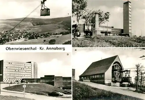 AK / Ansichtskarte Oberwiesenthal_Erzgebirge Fichtelberghaus FDGB Erholungsheim Bergstation Seilschwebebahn Oberwiesenthal Erzgebirge