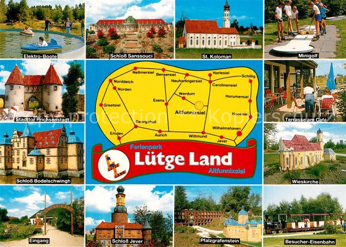 AK / Ansichtskarte Altfunnixsiel Ferienpark Luetge Land Elektro Boote