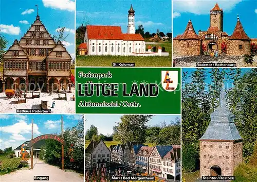 AK / Ansichtskarte Altfunnixsiel Ferienpark Luetge Land Steintor Rostock Roedertor Rothenburg  Altfunnixsiel