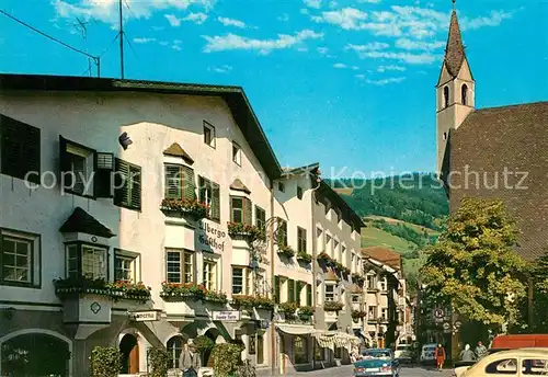 AK / Ansichtskarte Vipiteno Albergo Aquila Nera Chiesa Gasthof Schwarzer Adler Kirche Vipiteno