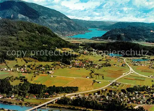 AK / Ansichtskarte Vassach_Villach Feriengebiet mit Ossiachersee Vassachersee Leonhardsee Fliegeraufnahme 