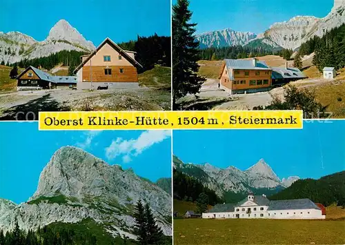 AK / Ansichtskarte Admont_Steiermark Oberst Klinke Huette am Kalblingboden Gesaeuseberge Admont_Steiermark
