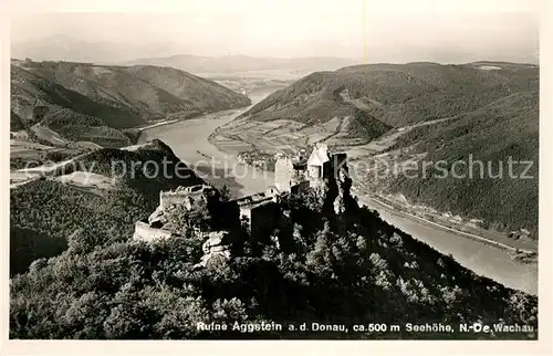 AK / Ansichtskarte Wachau_Oesterreich Ruine Aggstein an der Donau Wachau_Oesterreich