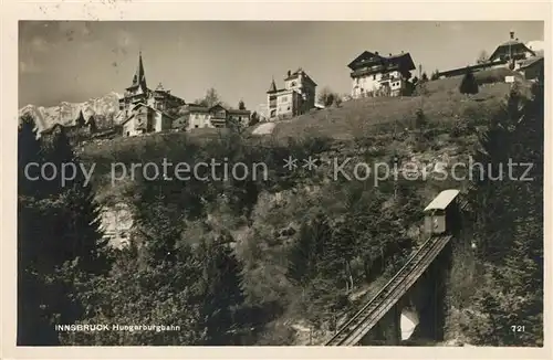 AK / Ansichtskarte Innsbruck Hungerburgbahn Innsbruck
