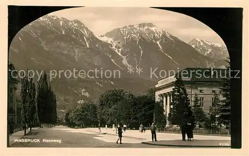 AK / Ansichtskarte Innsbruck Rennweg Innsbruck