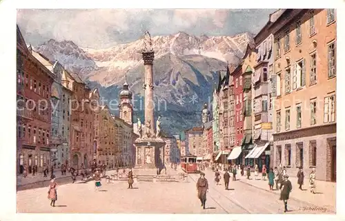 AK / Ansichtskarte Innsbruck Maria Theresienstrasse Innsbruck