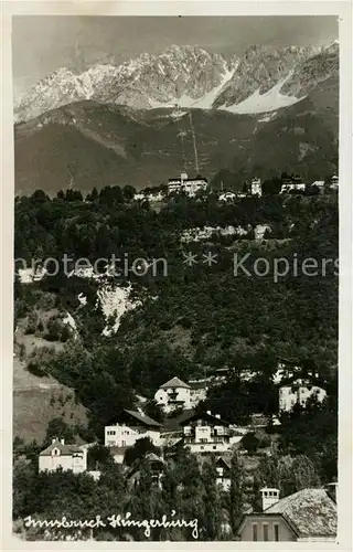 AK / Ansichtskarte Innsbruck Hungerburg Innsbruck