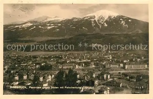 AK / Ansichtskarte Innsbruck Panorama mit Patscherkofel Innsbruck