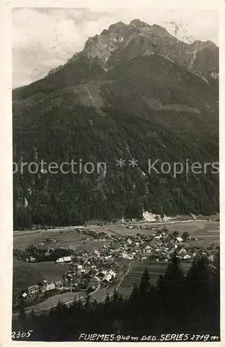AK / Ansichtskarte Fulpmes_Tirol mit Serles Fulpmes Tirol