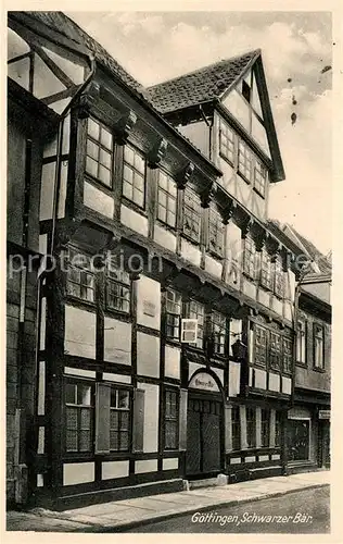 AK / Ansichtskarte Goettingen_Niedersachsen Schwarzer Baer Goettingen Niedersachsen