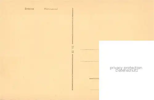 AK / Ansichtskarte Bremen Rathaussaal Bremen