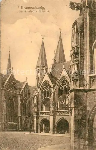 AK / Ansichtskarte Braunschweig am Altstadt Rathaus Braunschweig