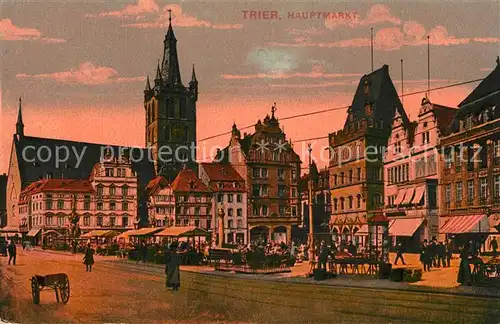 AK / Ansichtskarte Trier Hauptmarkt Trier