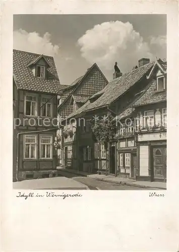 AK / Ansichtskarte Wernigerode_Harz Idyll Wernigerode Harz