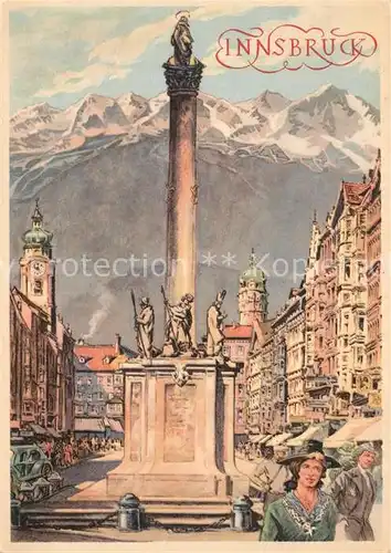 AK / Ansichtskarte Innsbruck Siegessaeule Innsbruck