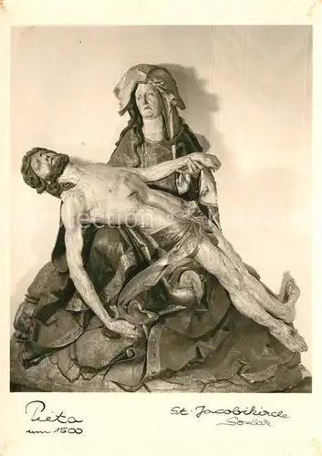 AK / Ansichtskarte Goslar Pieta um 1500 in der St Jacobikirche Goslar