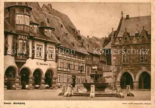 AK / Ansichtskarte Goslar Marktplatz Goslar