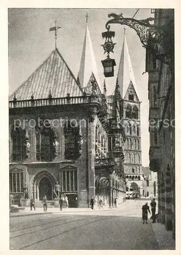 AK / Ansichtskarte Bremen Rathaus und Dom Bremen