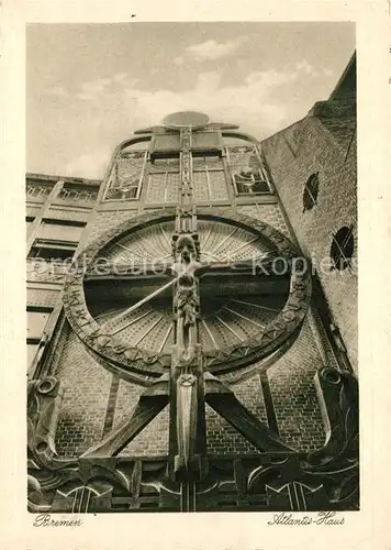 AK / Ansichtskarte Bremen Atlantis Haus mit Lebensbaum und Sonnenscheibe Bremen