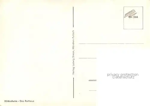 AK / Ansichtskarte Hildesheim Rathaus Hildesheim