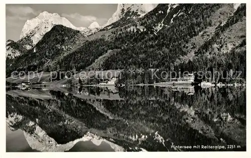 AK / Ansichtskarte Hintersee_Allgaeu mit Reiteralpe Hintersee Allgaeu