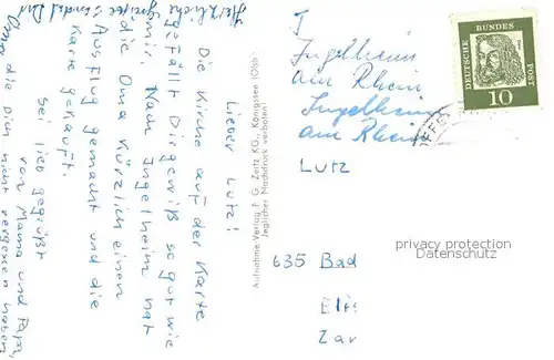 AK / Ansichtskarte Ingelheim_Rhein Burgkirche Ingelheim Rhein