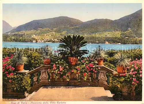 AK / Ansichtskarte Lago_di_Como Panorama dalla Villa Carlotte Lago_di_Como