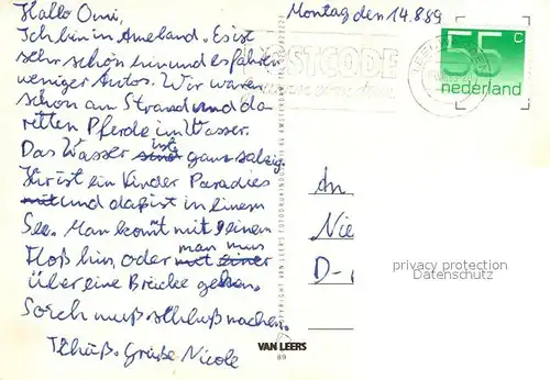 AK / Ansichtskarte Ameland Leuchtturm Faehre Ameland