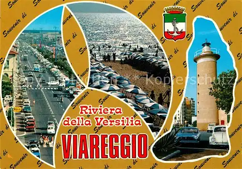 AK / Ansichtskarte Viareggio Leuchtturm Strand  viareggio