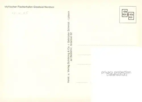 AK / Ansichtskarte Greetsiel Fischerhafen Greetsiel