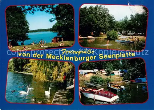 AK / Ansichtskarte Neubrandenburg Mecklenburger Seenplatte Strand Bootsanlegestelle Neubrandenburg