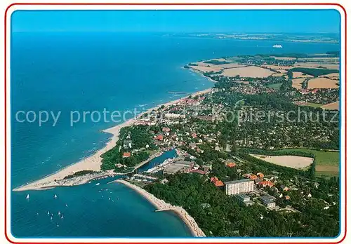 AK / Ansichtskarte Niendorf_Ostseebad Fliegeraufnahme Timmendorfer Strand Niendorf_Ostseebad