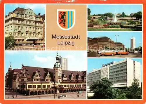 AK / Ansichtskarte Leipzig Interhotels International Stadt Leipzig Altes Rathaus Hochschule fuer Koerperkultur Leipzig