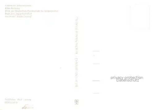 AK / Ansichtskarte Leipzig Interhotels International Stadt Leipzig Altes Rathaus Hochschule fuer Koerperkultur Leipzig