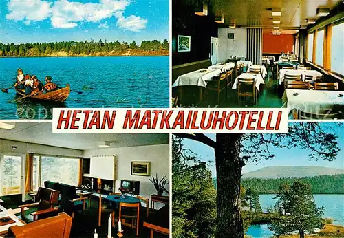 AK / Ansichtskarte Lappland_Lapland Enon Tekioe Hetta Tourist Hotel Lappland_Lapland