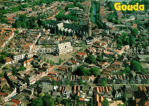 AK / Ansichtskarte Gouda Fliegeraufnahme Gouda