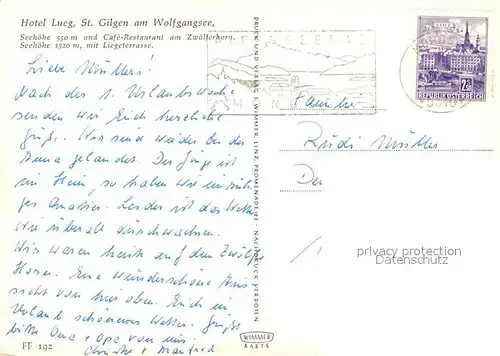 AK / Ansichtskarte St_Gilgen_Wolfgangsee Fliegeraufnahme Hotel Lueg Winter Sommer St_Gilgen_Wolfgangsee