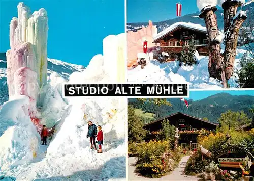 AK / Ansichtskarte Mayrhofen_Zillertal Studio Alte Muehle Winter Mayrhofen_Zillertal