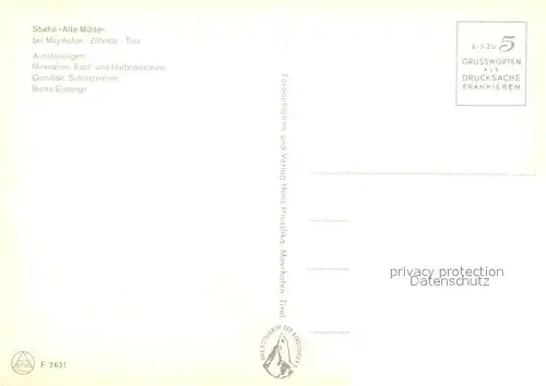 AK / Ansichtskarte Mayrhofen_Zillertal Studio Alte Muehle Winter Mayrhofen_Zillertal